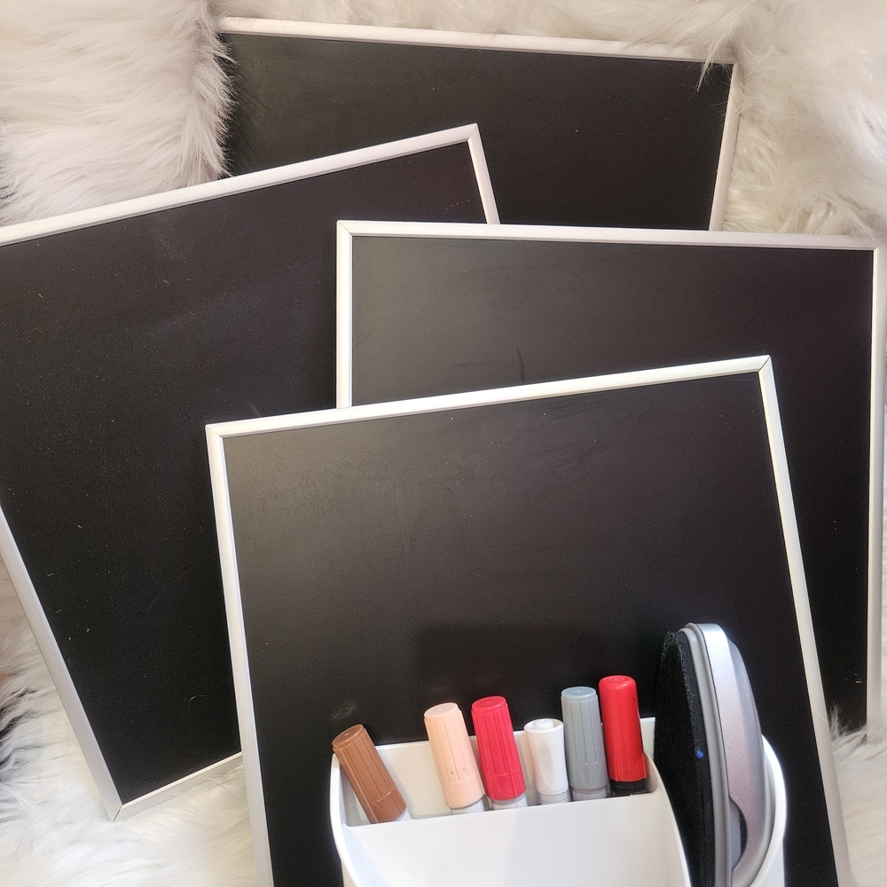Magnetic Black Dry Erase‎ Boards Kit